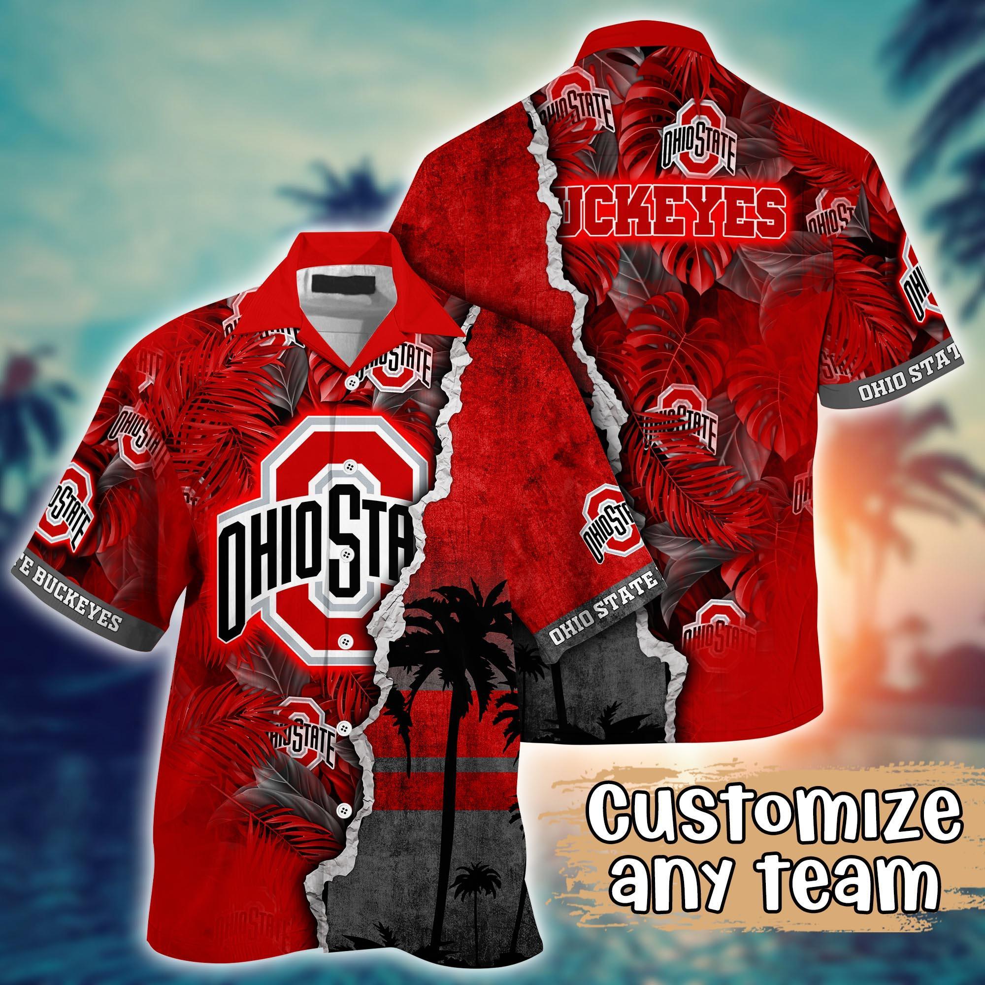 Ohio State Buckeyes NCAA Flower Hawaii Shirt For Fans Ver 35