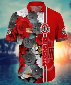 Ohio State Buckeyes NCAA Flower Hawaii Shirt For Fans Ver 36
