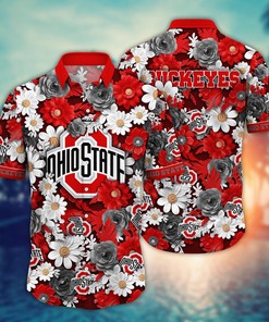 Ohio State Buckeyes NCAA Flower Hawaii Shirt For Fans Ver 4