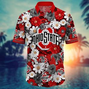 Ohio State Buckeyes NCAA Flower Hawaii Shirt For Fans Ver 4