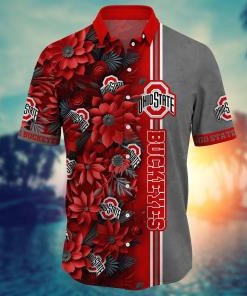 Ohio State Buckeyes NCAA Flower Hawaii Shirt For Fans Ver 6