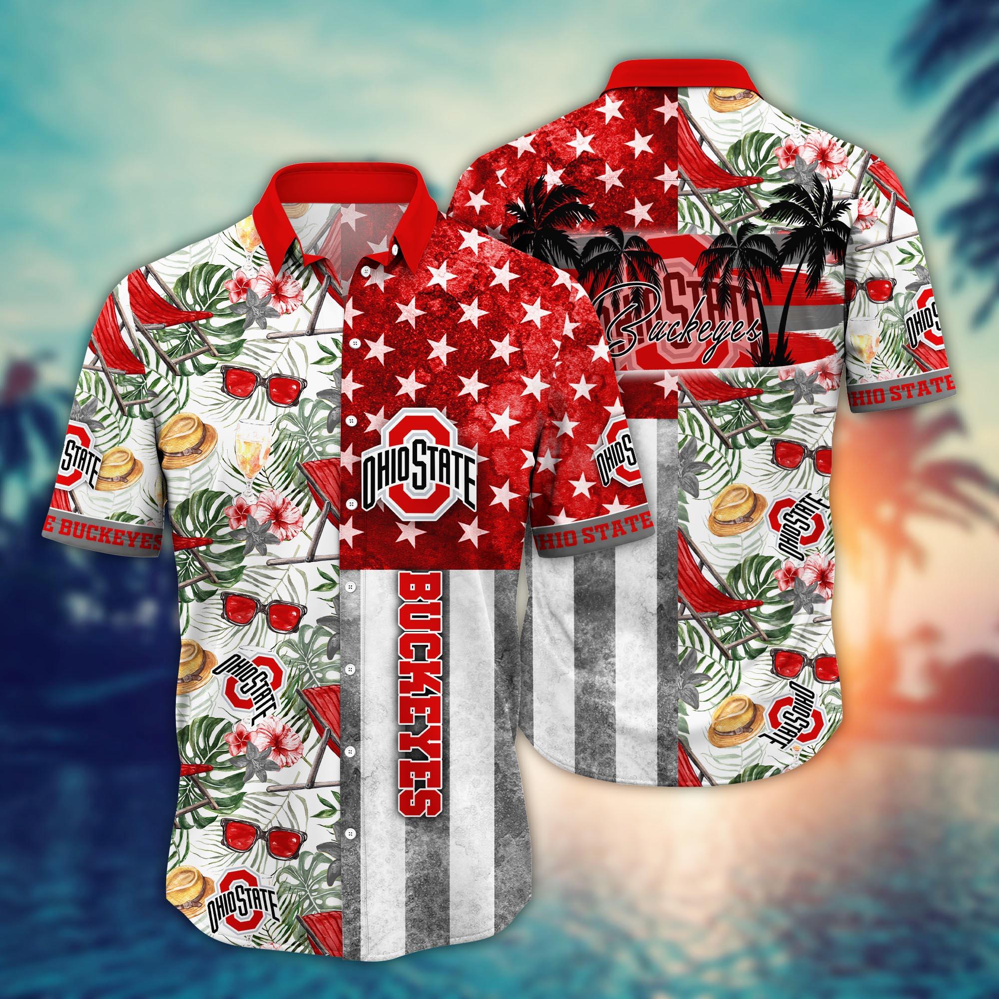 Ohio State Buckeyes NCAA Flower Hawaii Shirt For Fans Ver 8