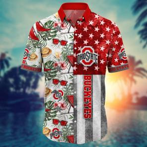 Ohio State Buckeyes NCAA Flower Hawaii Shirt For Fans Ver 8