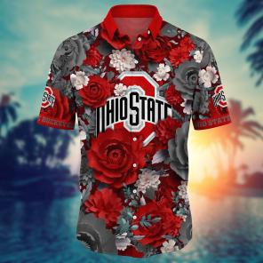 Ohio State Buckeyes NCAA Flower Hawaii Shirt For Fans Ver 9