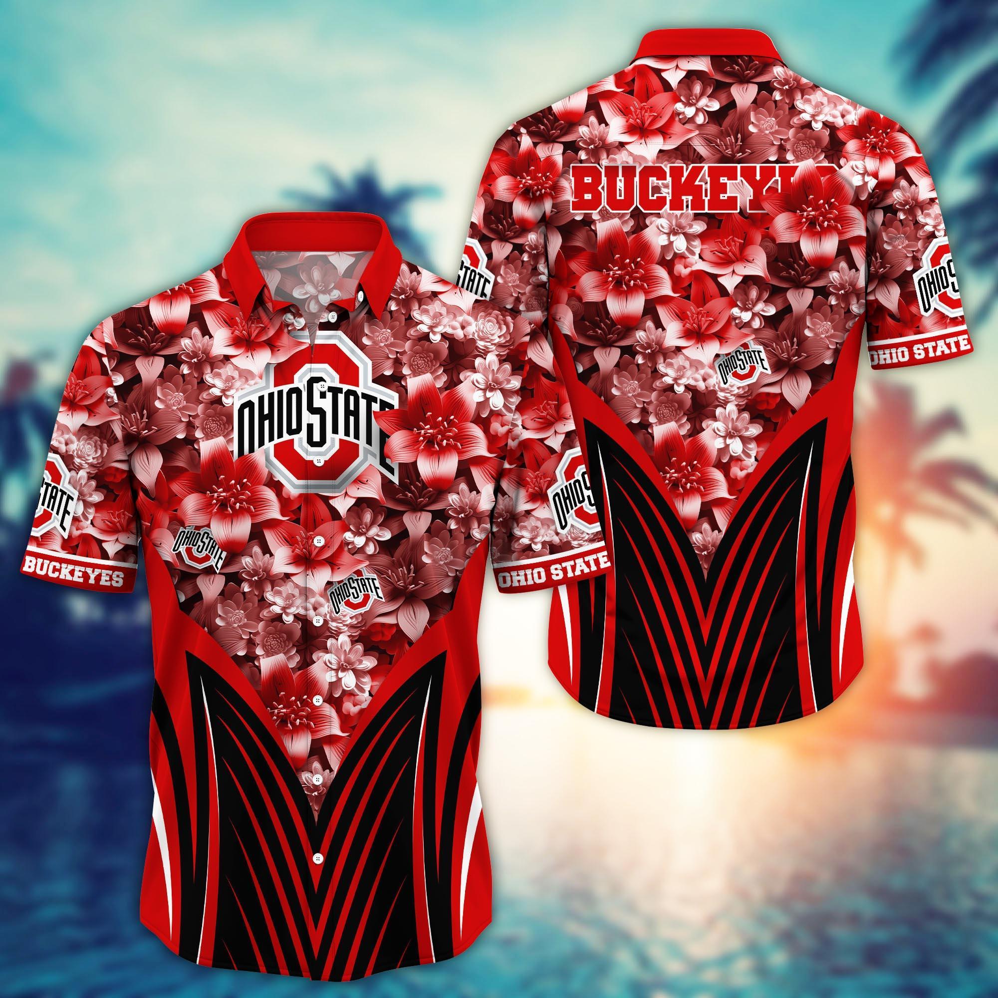 Ohio State Buckeyes NCAA Hawaiian Shirt, Aloha Shirt Ver 1