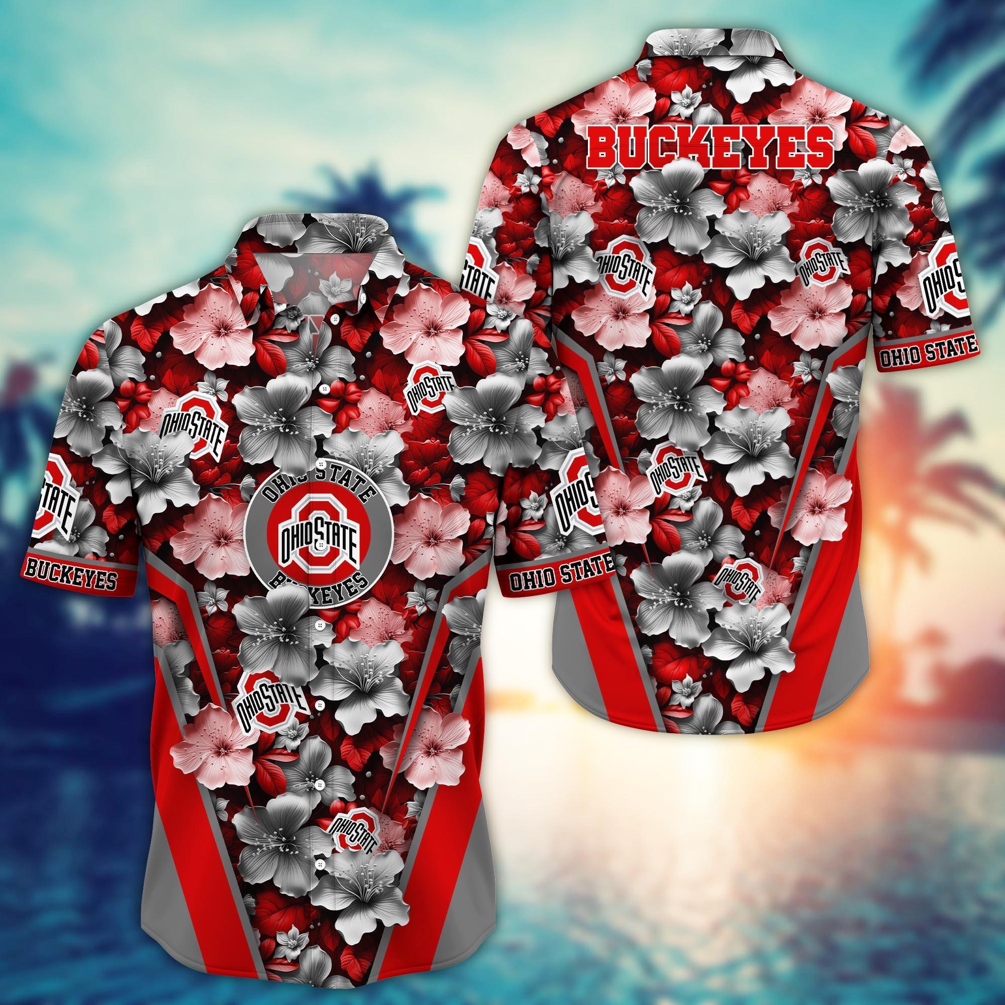 Ohio State Buckeyes NCAA Hawaiian Shirt, Aloha Shirt Ver 2