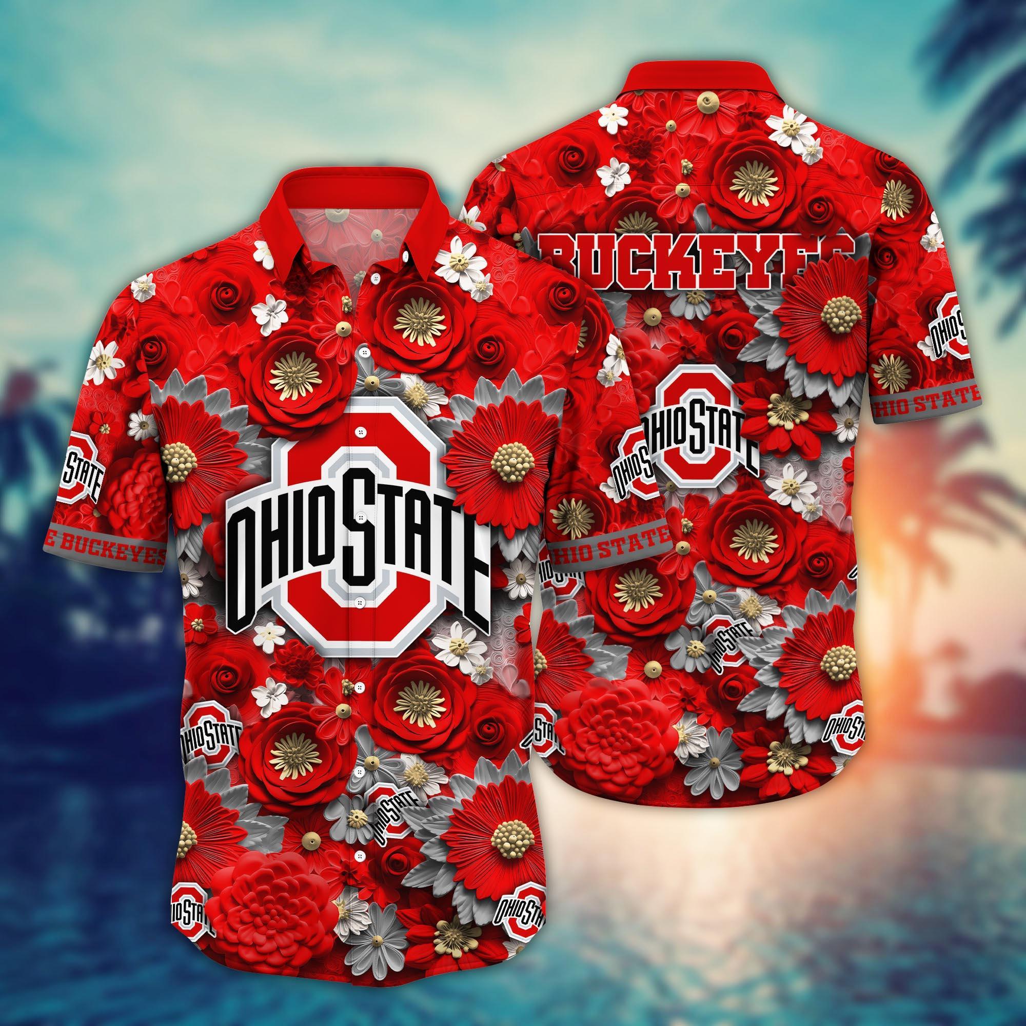 Ohio State Buckeyes NCAA Hawaiian Shirt for This Summer Customize Shirt Any Team