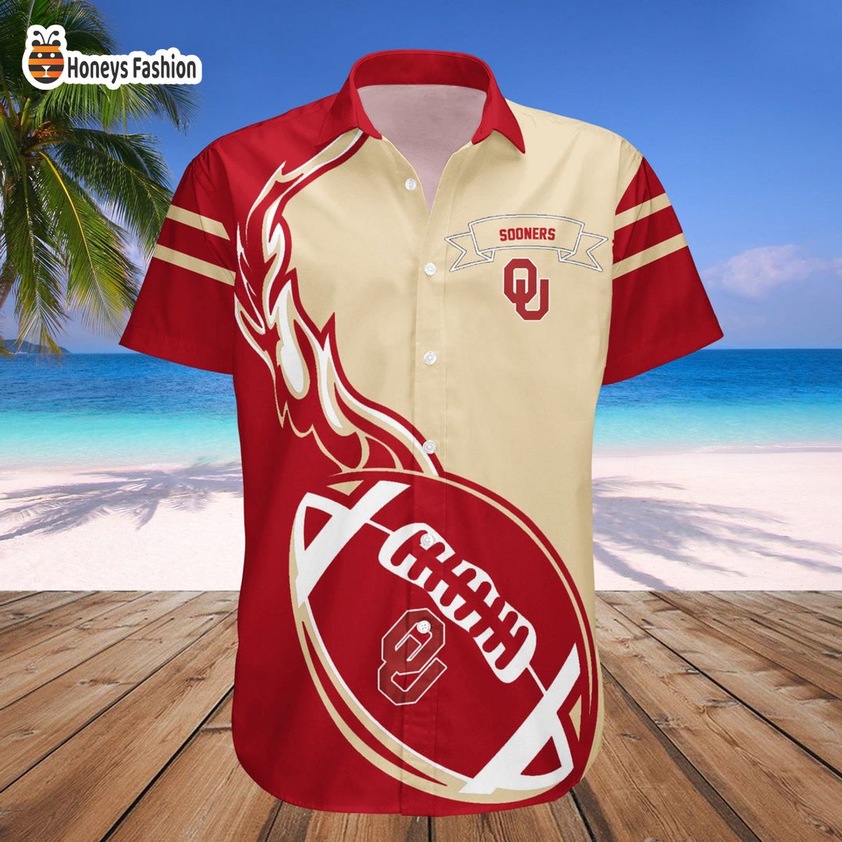 Oklahoma Sooners Genuine NCAA Hawaiian Shirt