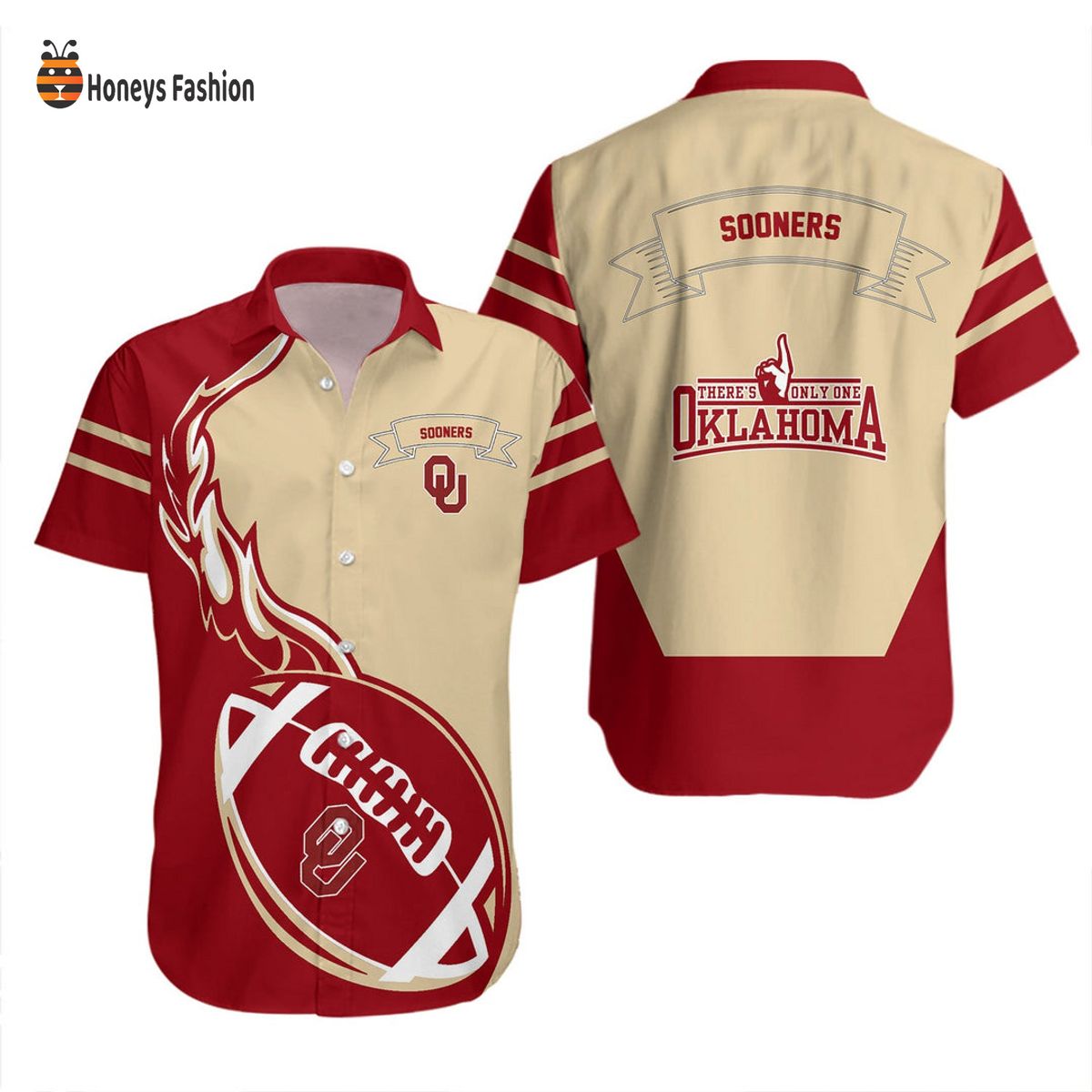 Oklahoma Sooners Genuine NCAA Hawaiian Shirt