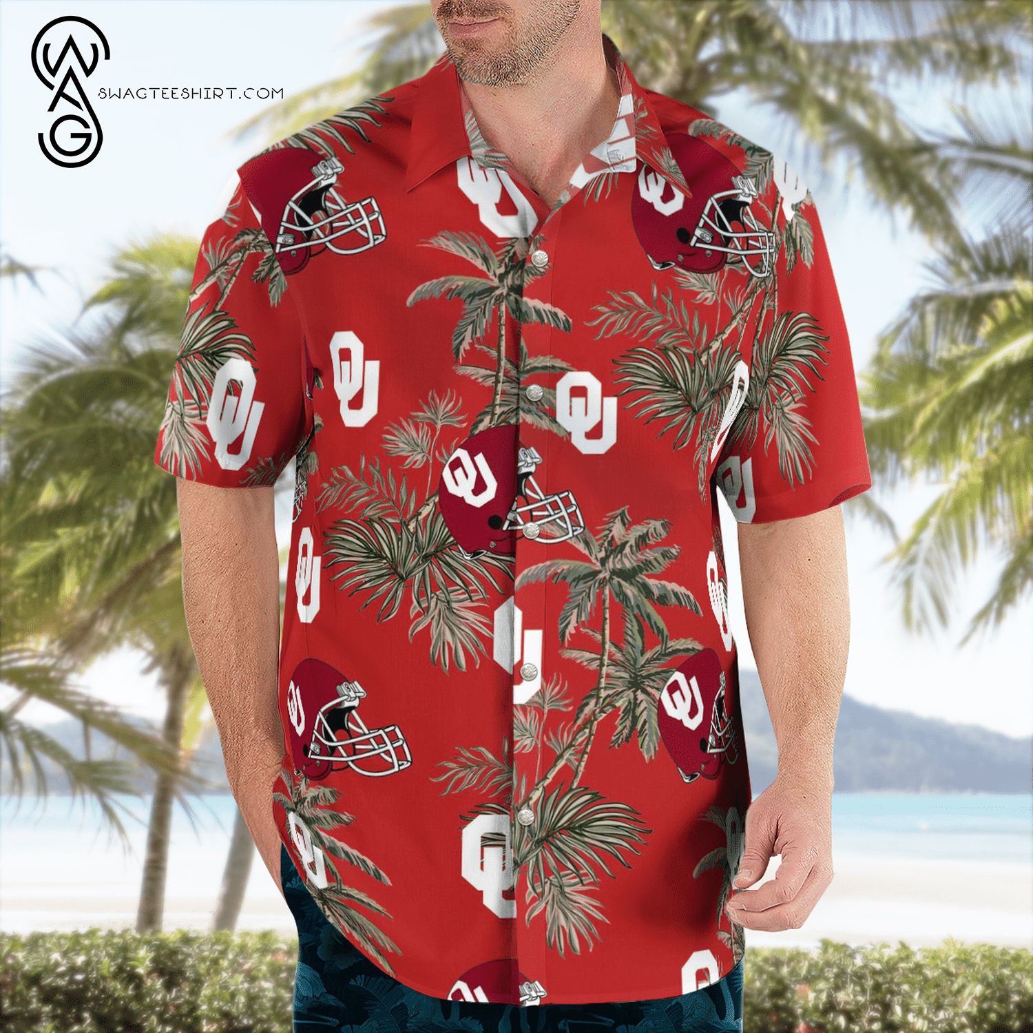 Oklahoma Sooners Hawaiian Shirts and Beach Shorts for Summer