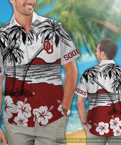 Oklahoma Sooners Hibiscus Beach Shirt with Hawaii Shirt