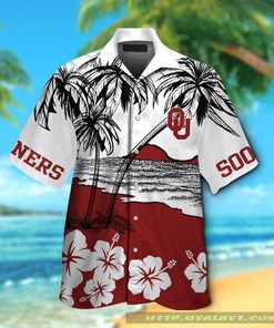 Oklahoma Sooners Hibiscus Beach Shirt with Hawaii Shirt