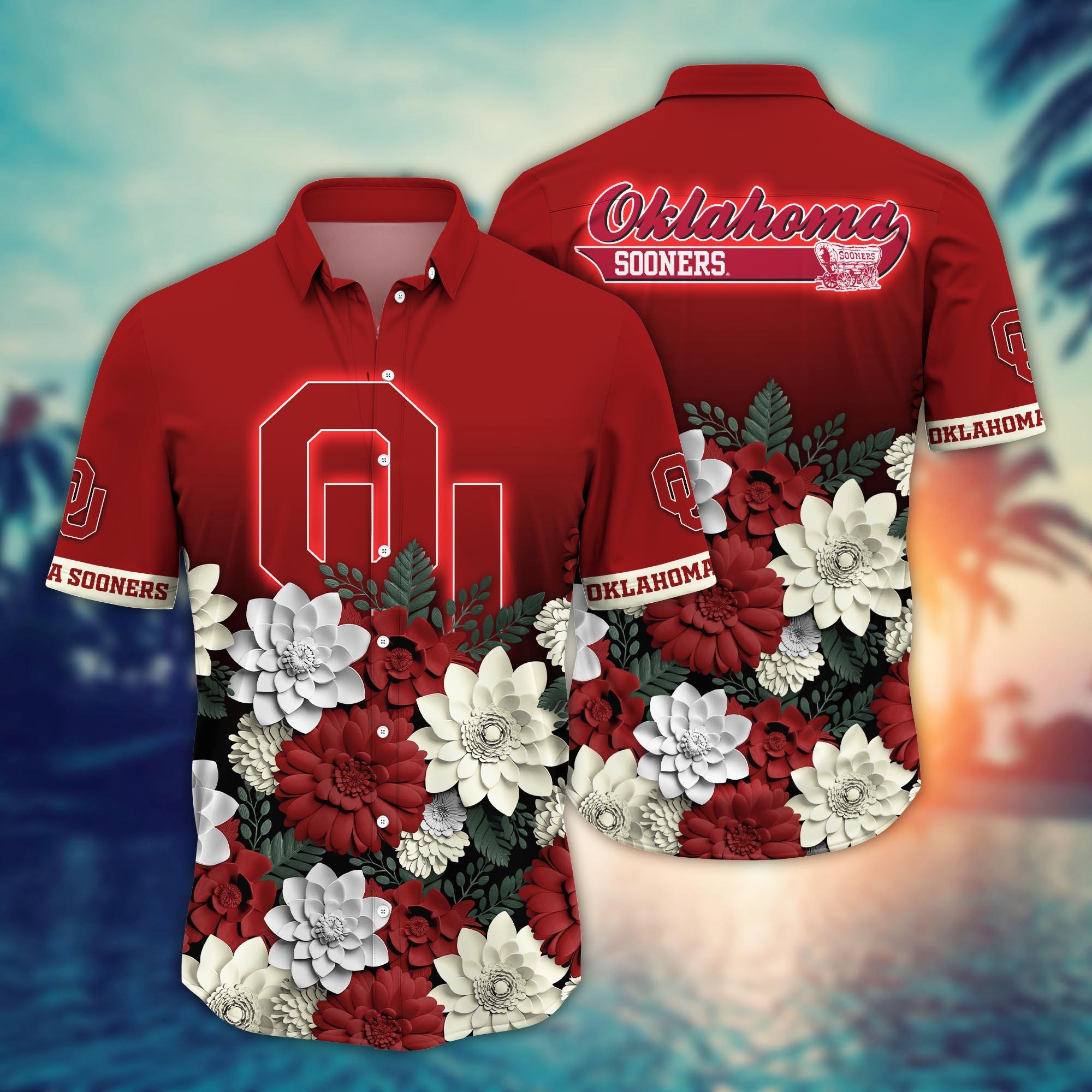 Oklahoma Sooners NCAA Flower Hawaii Shirt For Fans Ver 12
