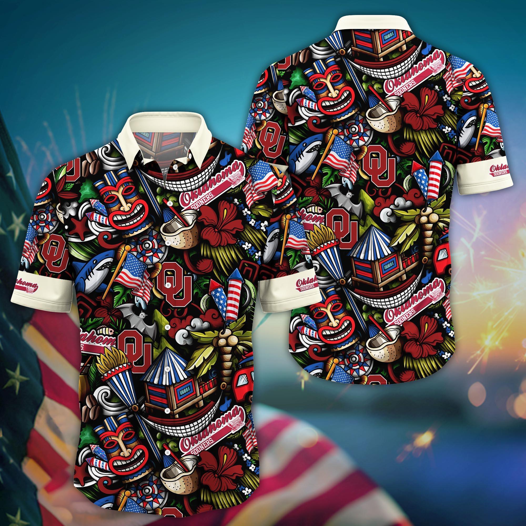 Oklahoma Sooners NCAA Flower Hawaii Shirt For Fans Ver 3
