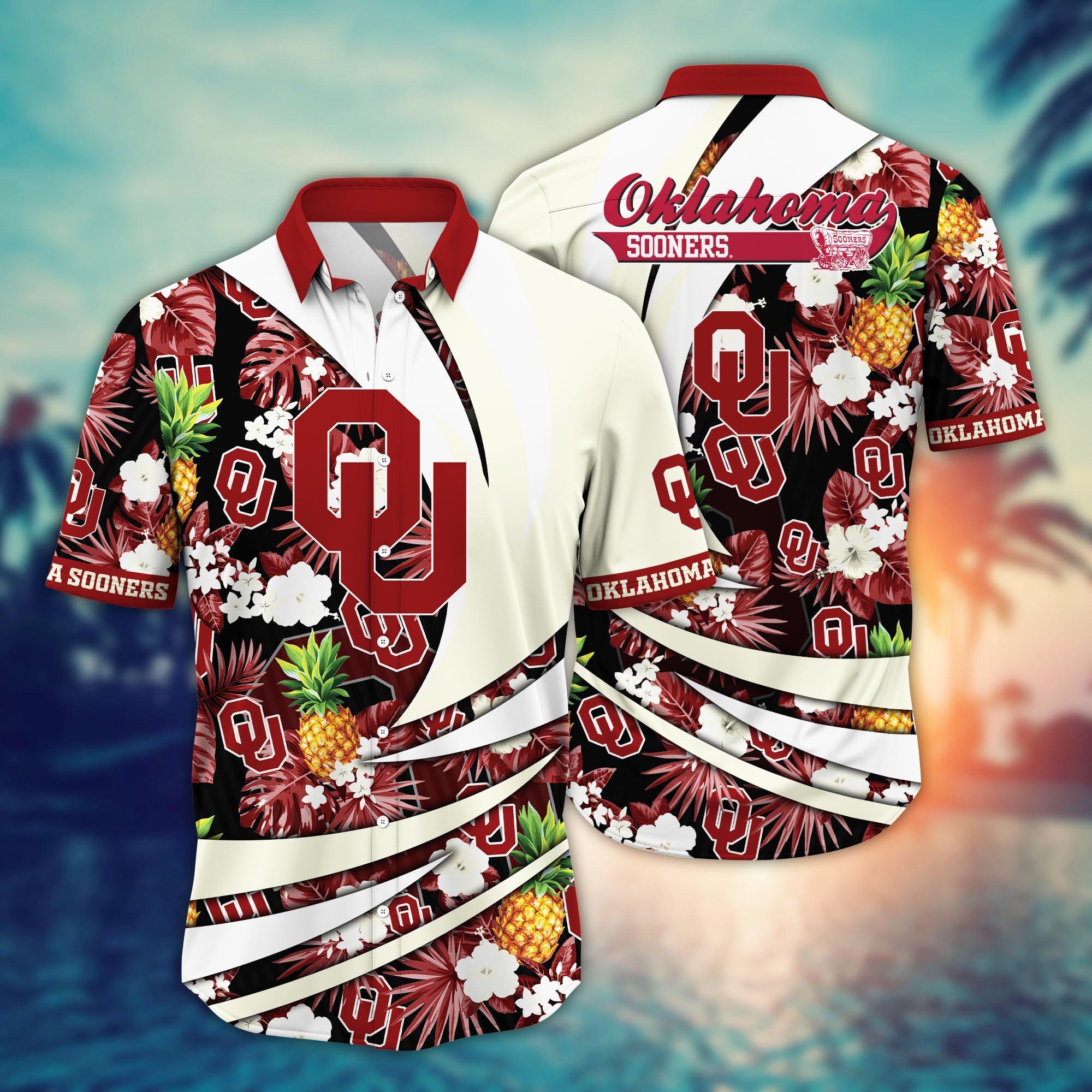 Oklahoma Sooners NCAA Flower Hawaii Shirt For Fans Ver 6