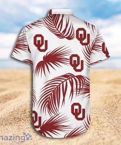 Oklahoma Sooners Palm Leaves Short Sleeve Hawaiian Shirt and Shorts - Perfect for Summer