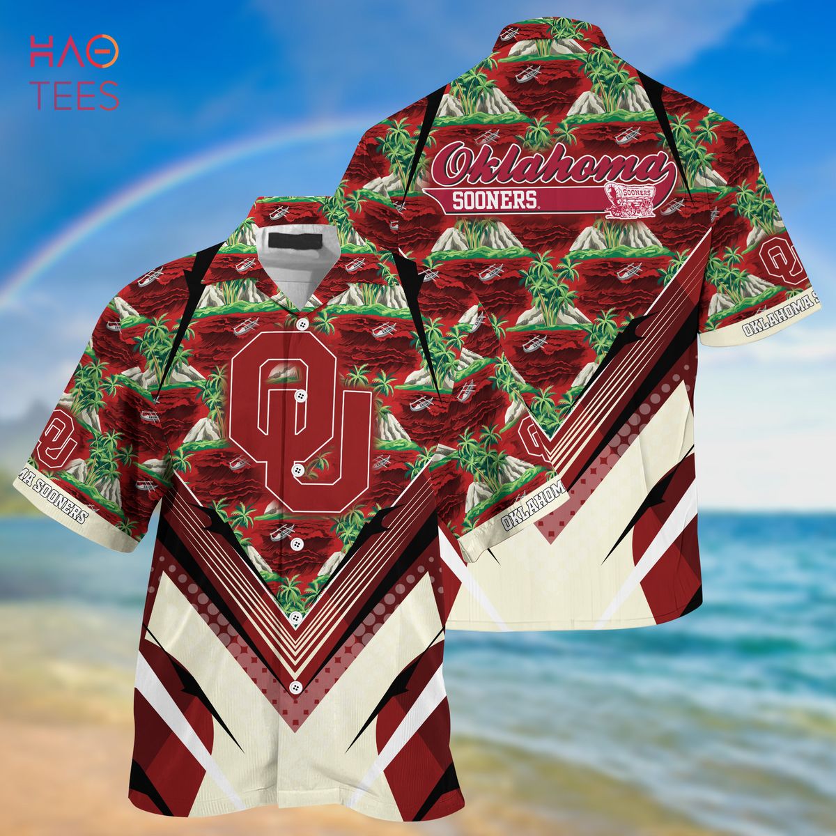 Oklahoma Sooners Summer Hawaiian Shirt And Shorts For Sports Fans