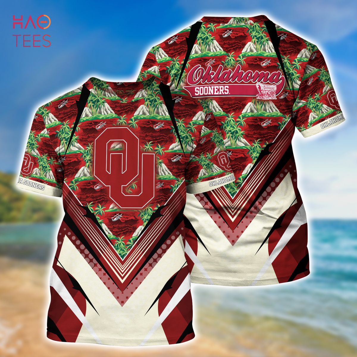 Oklahoma Sooners Summer Hawaiian Shirt And Shorts For Sports Fans