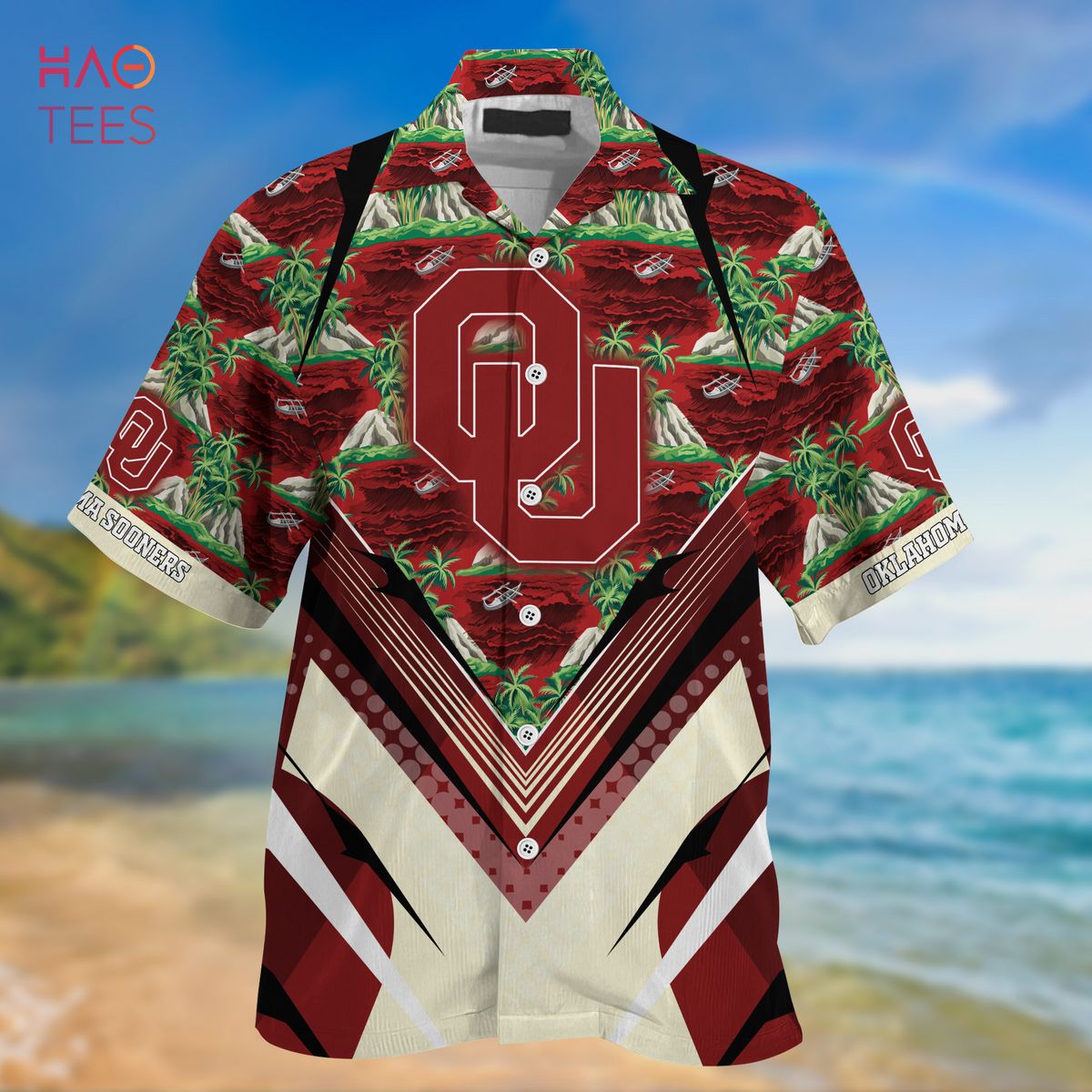 Oklahoma Sooners Summer Hawaiian Shirt And Shorts For Sports Fans