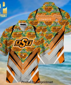 Oklahoma State Cowboys All Over Print Hawaiian Shirt - Perfect Outfit for Cowboys Fans