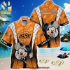 Oklahoma State Cowboys Leaves Pattern Hawaiian Shirt And Shorts - Perfect Outfit for Game Day or Any Day