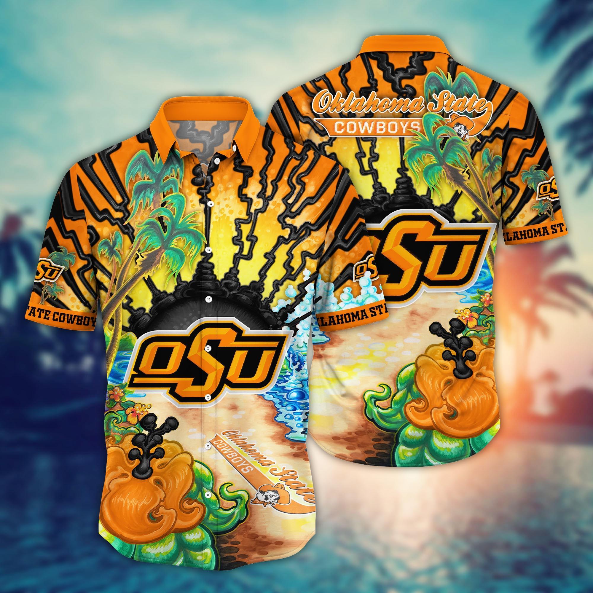 Oklahoma State Cowboys NCAA Flower Hawaii Shirt For Fans Ver 1