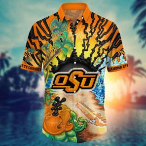 Oklahoma State Cowboys NCAA Flower Hawaii Shirt For Fans Ver 1