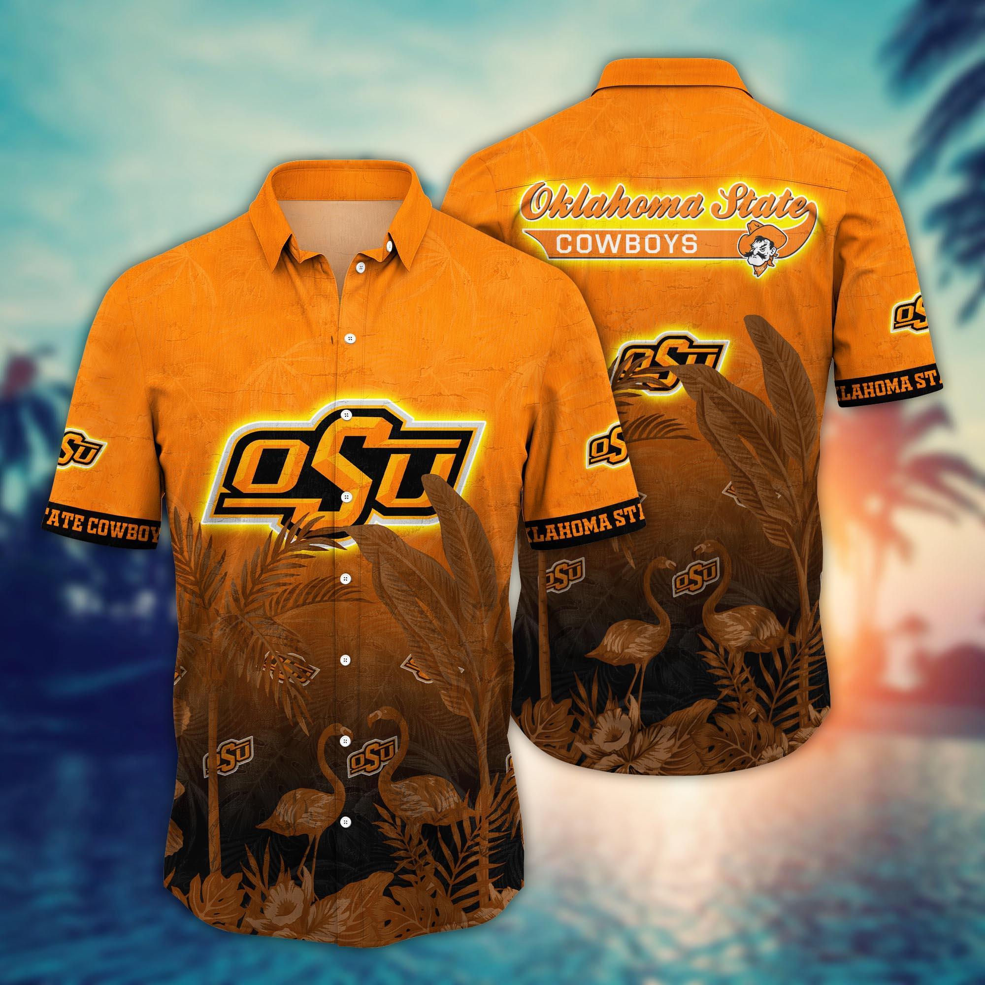 Oklahoma State Cowboys NCAA Flower Hawaii Shirt For Fans Ver 11