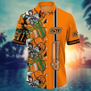 Oklahoma State Cowboys NCAA Flower Hawaii Shirt For Fans Ver 15