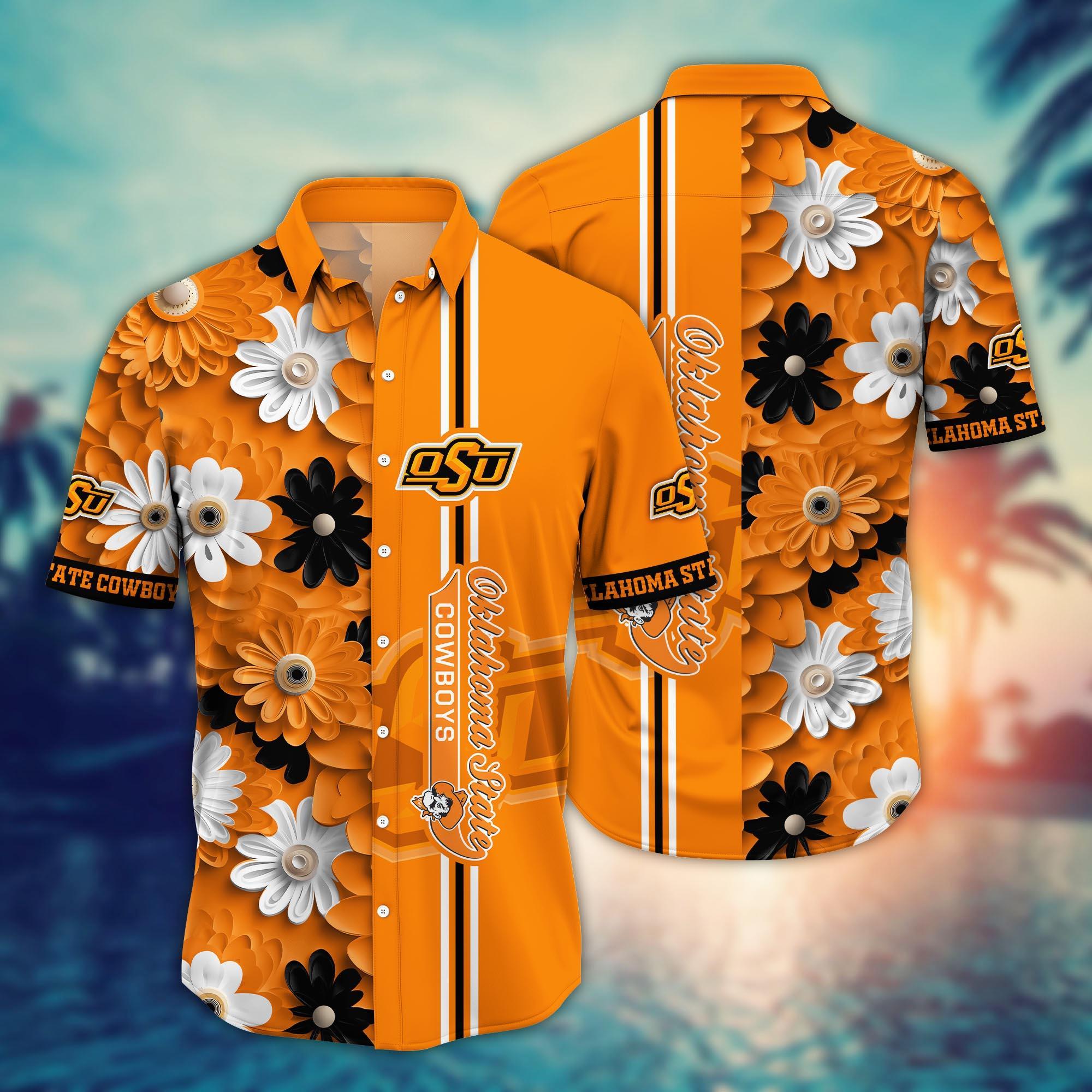 Oklahoma State Cowboys NCAA Flower Hawaii Shirt For Fans Ver 26