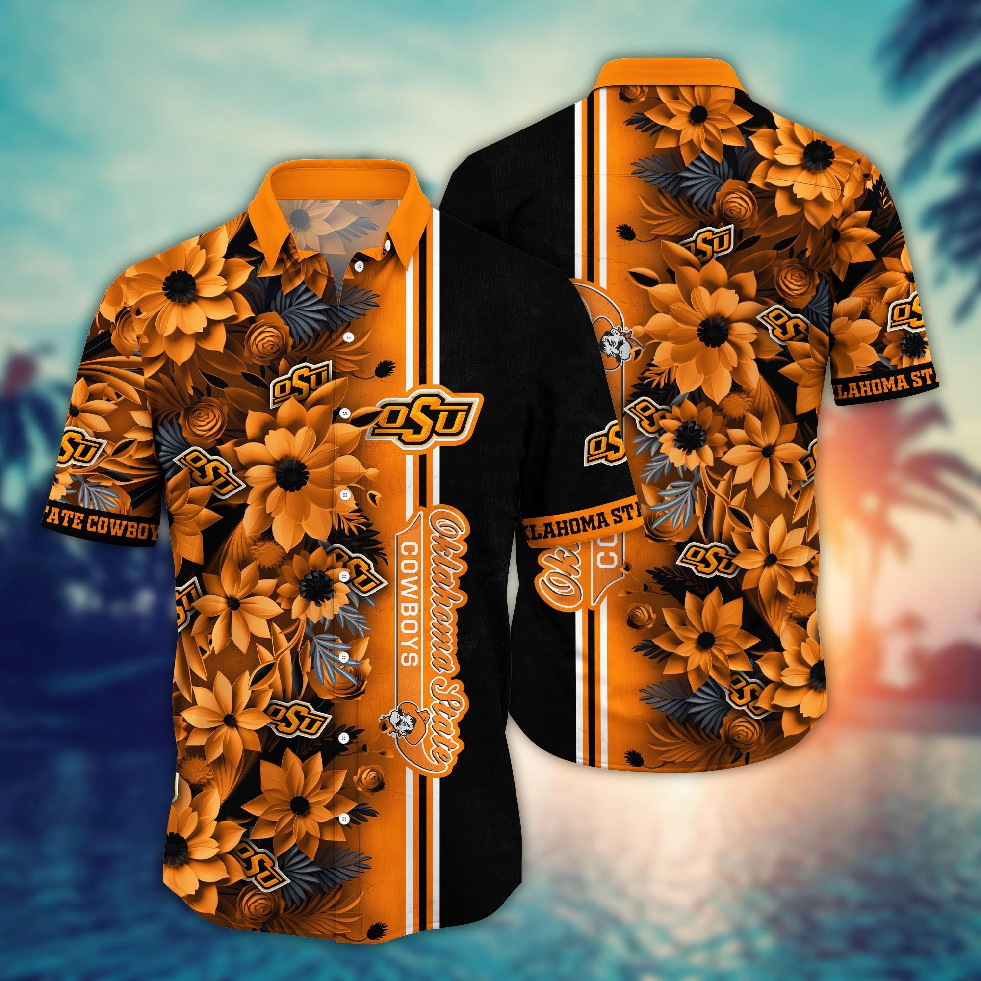 Oklahoma State Cowboys NCAA Flower Hawaii Shirt For Fans Ver 5