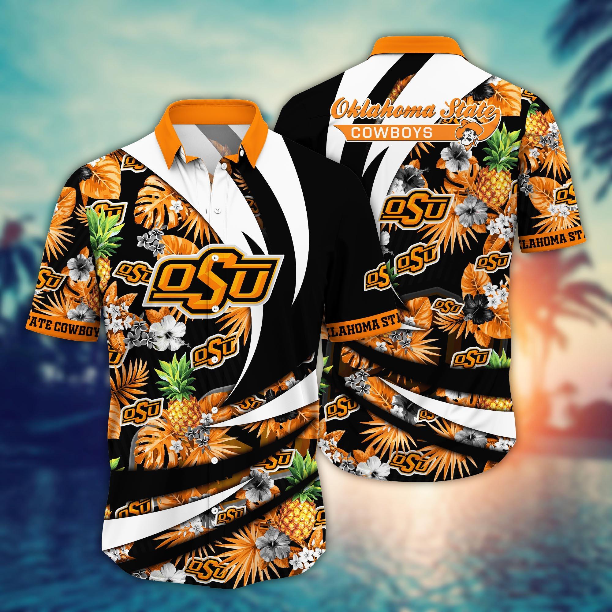 Oklahoma State Cowboys NCAA Flower Hawaii Shirt For Fans Ver 6