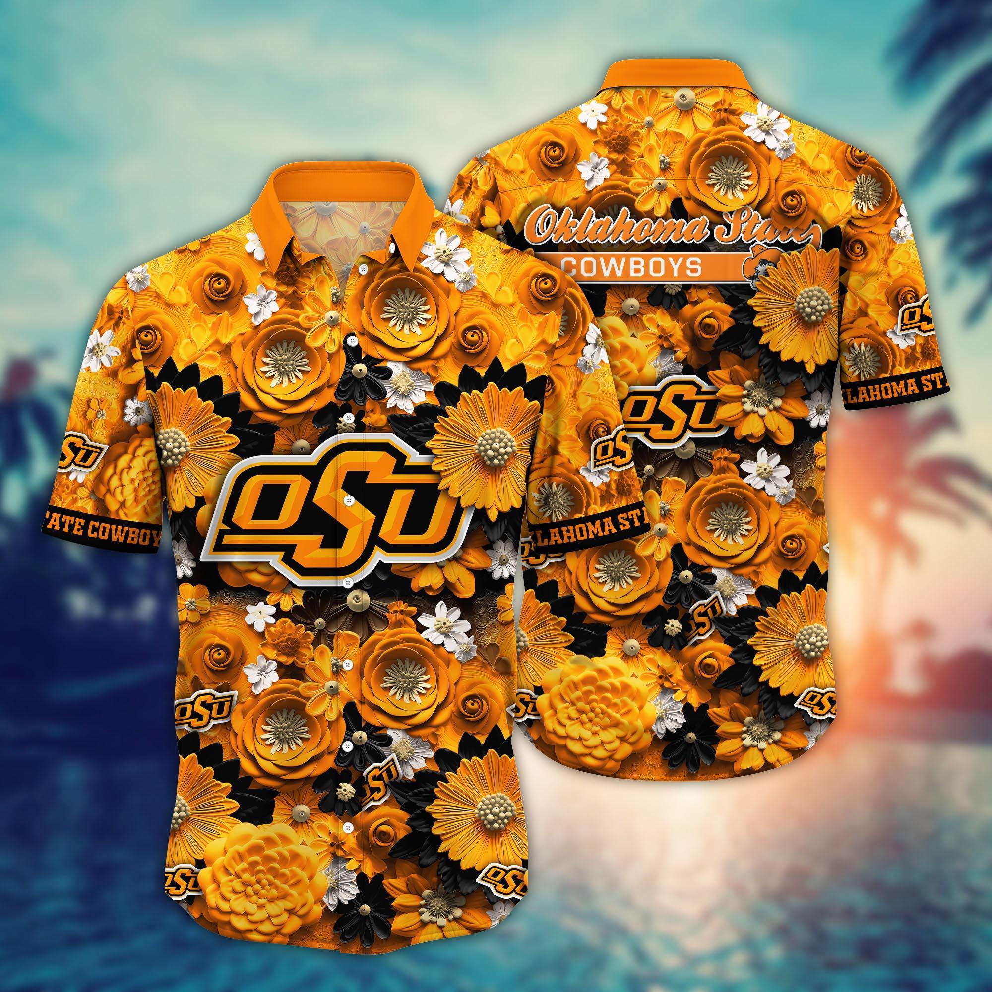 Oklahoma State Cowboys NCAA Hawaiian Shirt for This Summer Customize Shirt Any Team