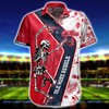 Ole Miss Rebels Genuine NCAA Hawaii Shirt with Red Skeleton.