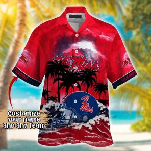 Ole Miss Rebels NCAA Best Hawaiian Shirt Ever- Customize Any Team Any League
