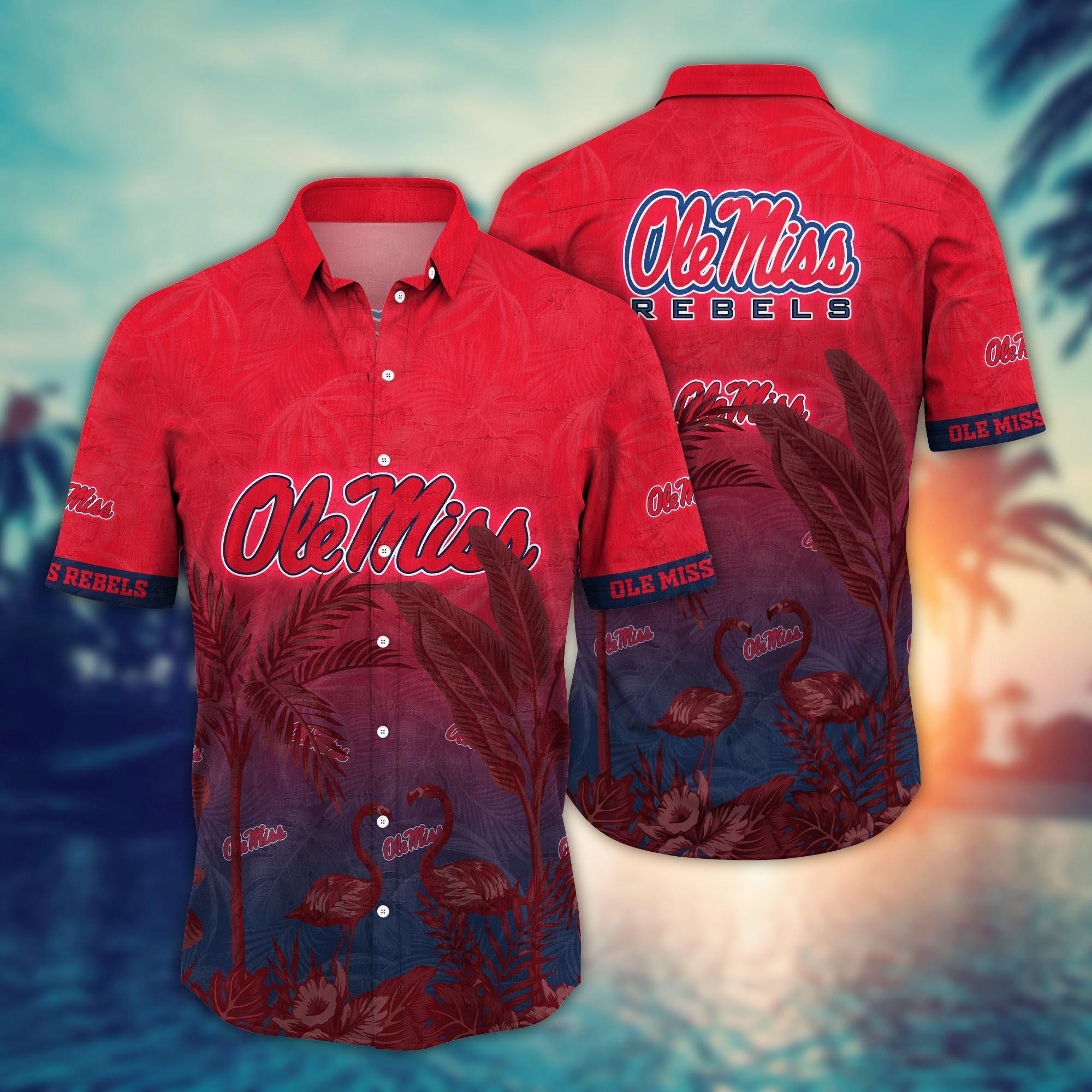 Ole Miss Rebels NCAA Flower Hawaii Shirt For Fans Ver 10