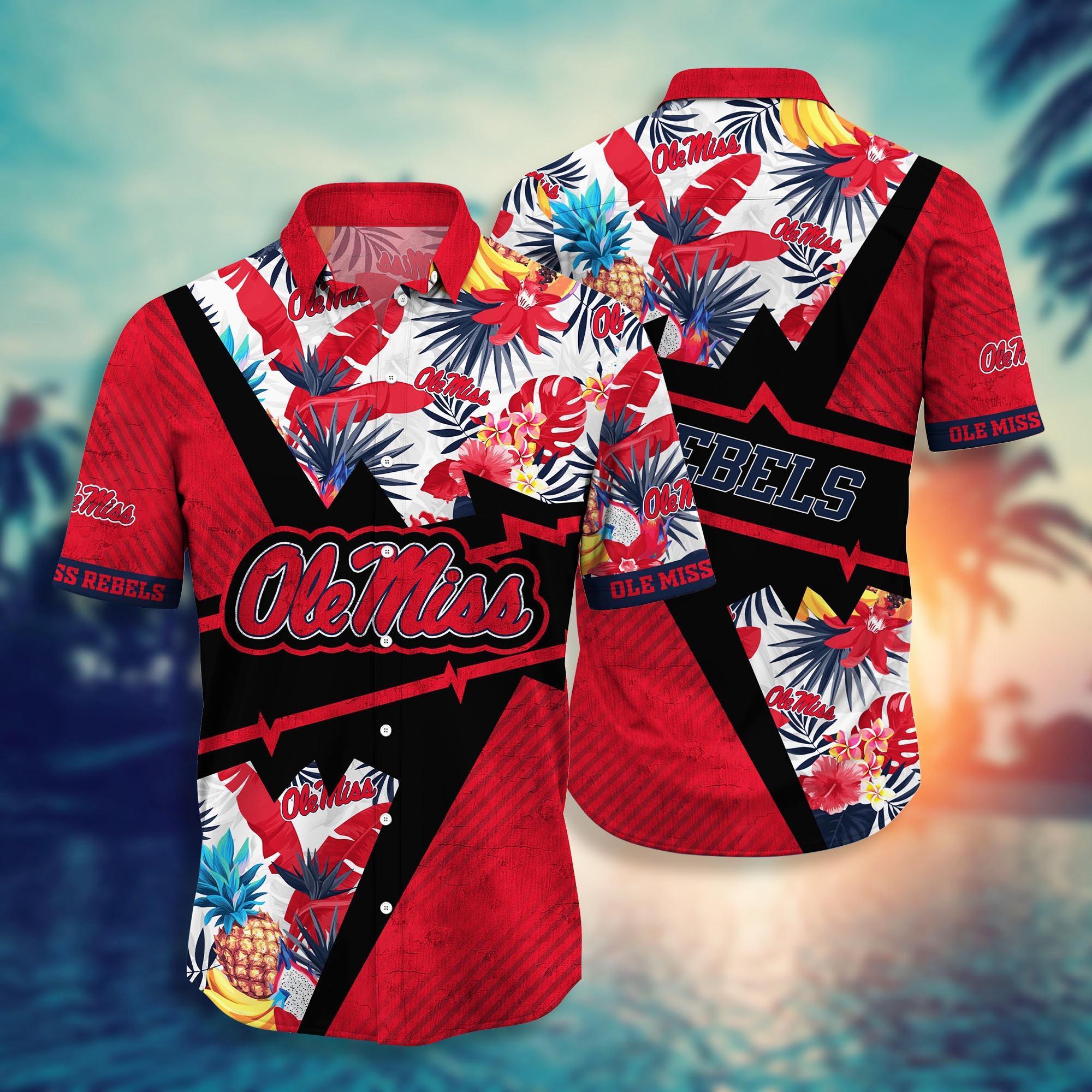 Ole Miss Rebels NCAA Flower Hawaii Shirt For Fans Ver 12