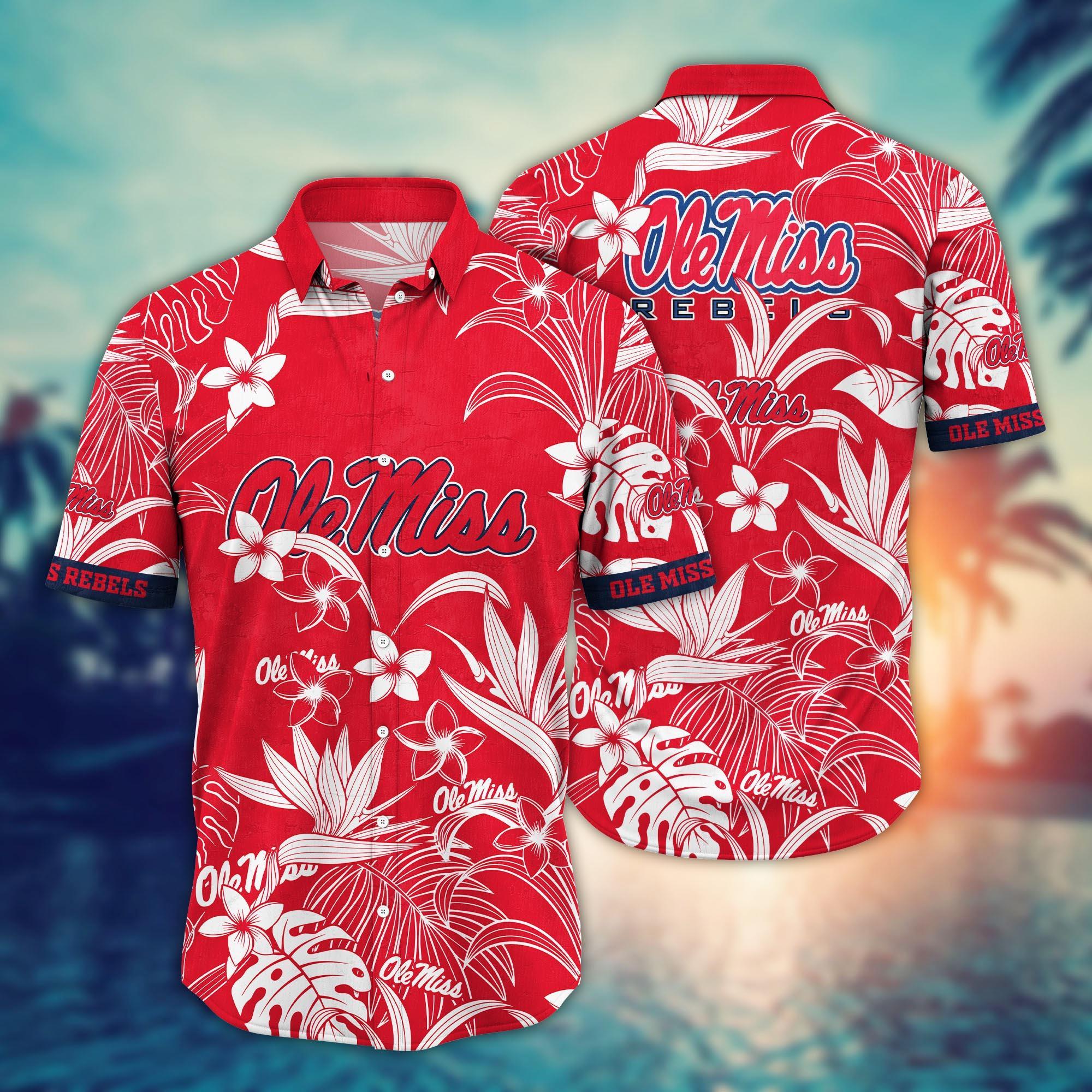 Ole Miss Rebels NCAA Flower Hawaii Shirt For Fans Ver 15