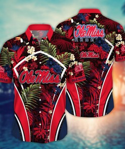 Ole Miss Rebels NCAA Flower Hawaii Shirt For Fans Ver 16