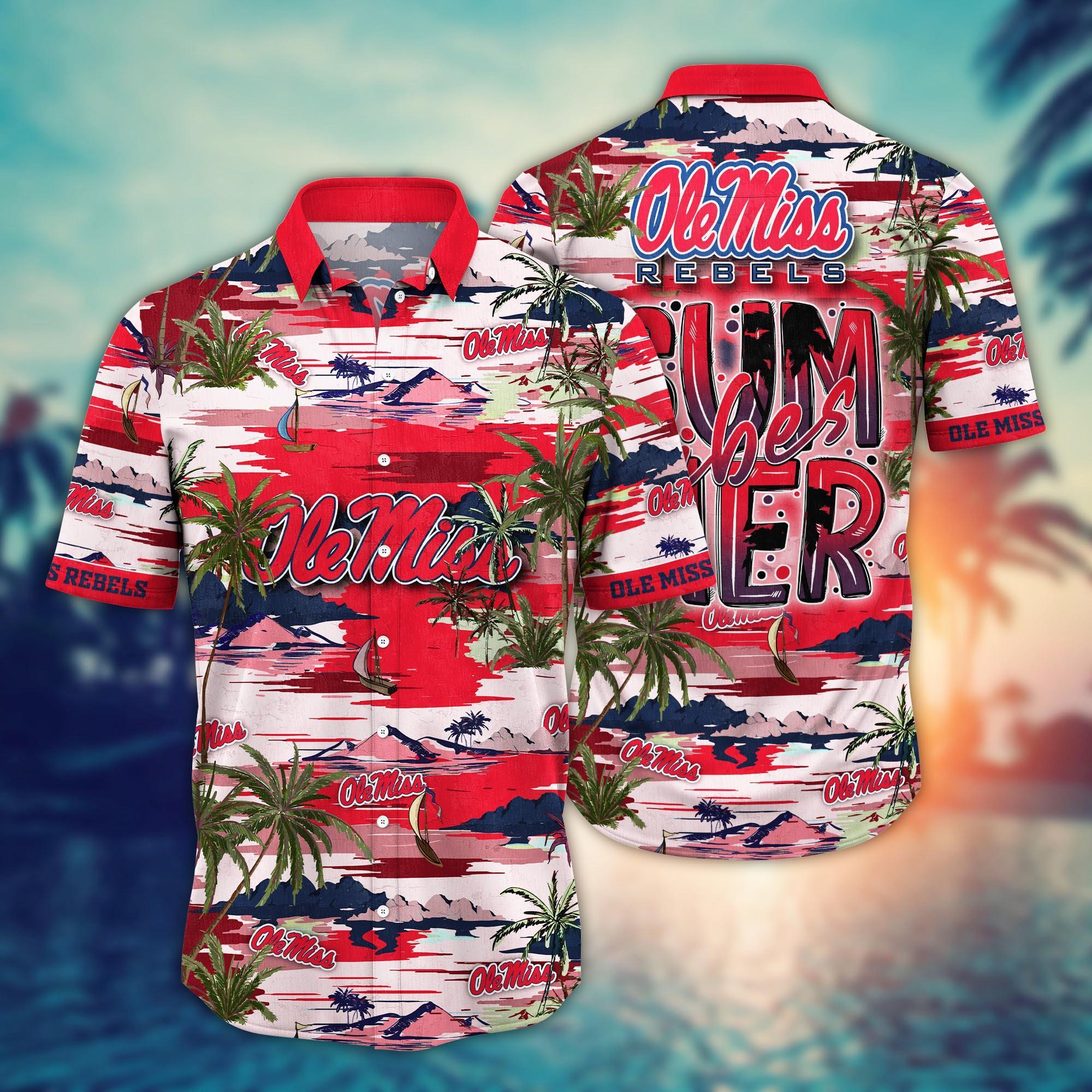 Ole Miss Rebels NCAA Flower Hawaii Shirt For Fans Ver 19