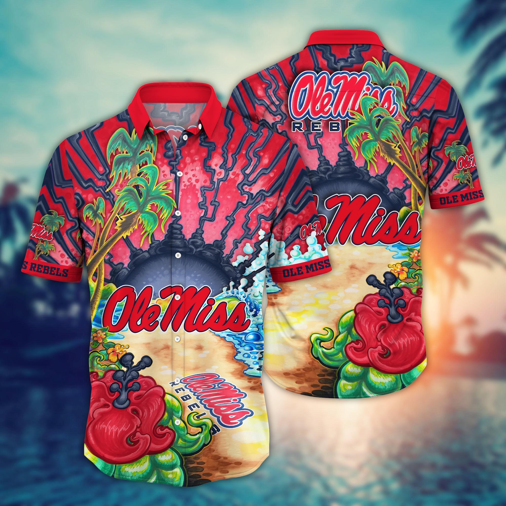Ole Miss Rebels NCAA Flower Hawaii Shirt For Fans Ver 2