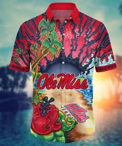 Ole Miss Rebels NCAA Flower Hawaii Shirt For Fans Ver 2