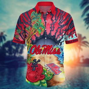 Ole Miss Rebels NCAA Flower Hawaii Shirt For Fans Ver 2