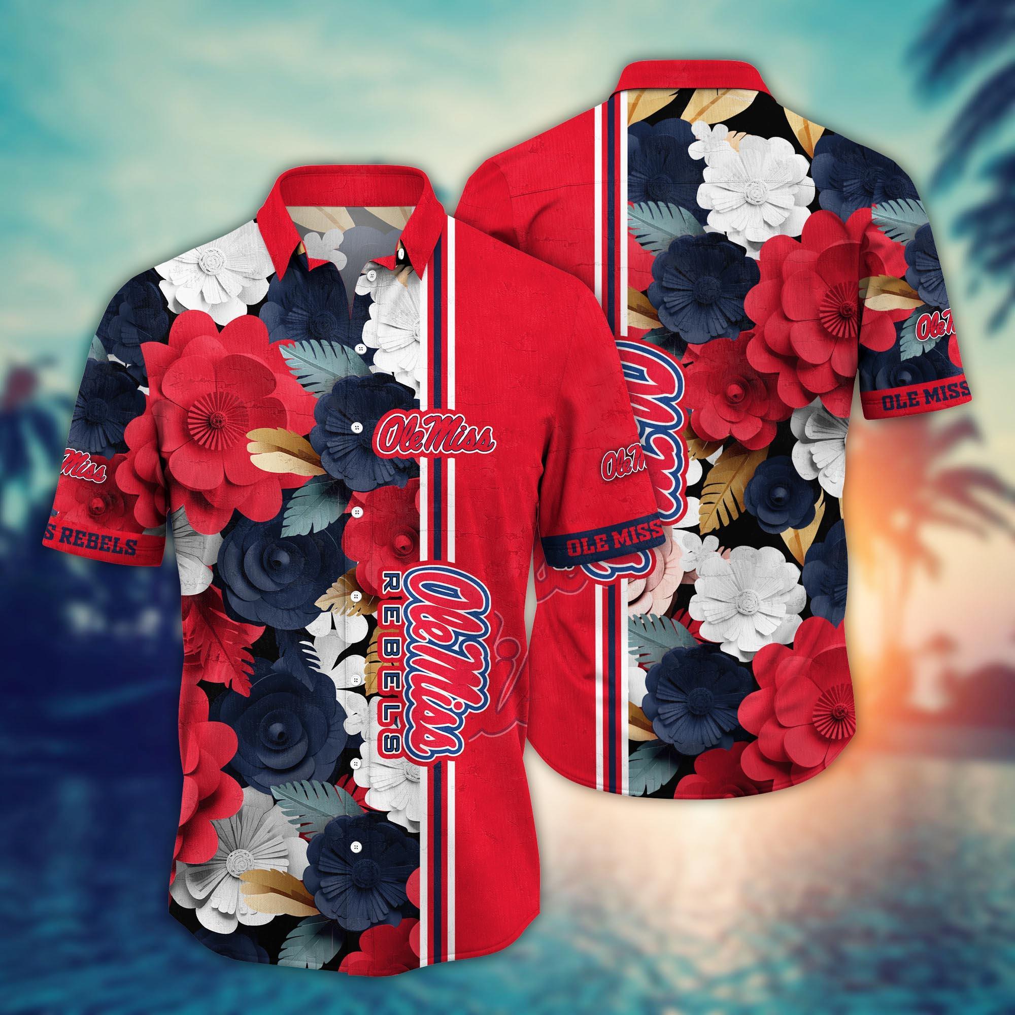 Ole Miss Rebels NCAA Flower Hawaii Shirt For Fans Ver 23
