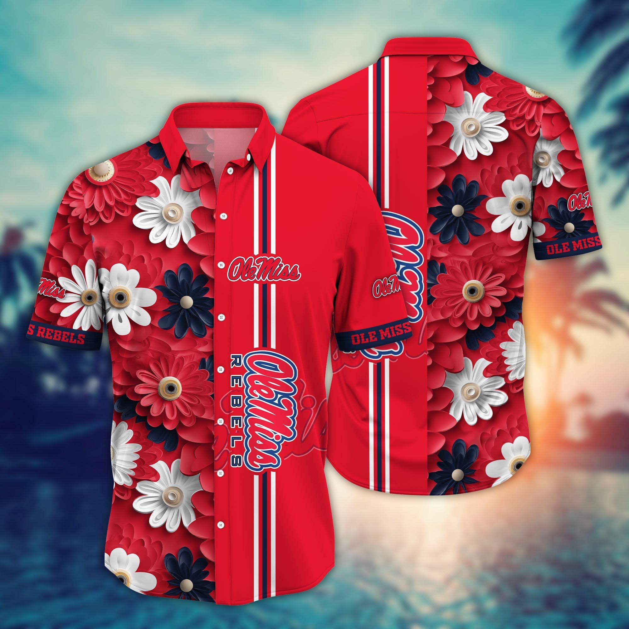 Ole Miss Rebels NCAA Flower Hawaii Shirt For Fans Ver 25