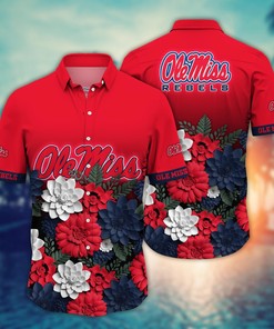 Ole Miss Rebels NCAA Flower Hawaii Shirt For Fans Ver 26