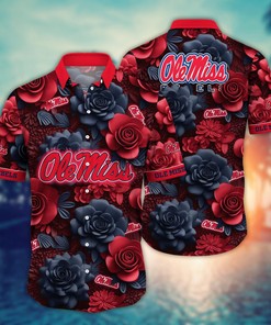 Ole Miss Rebels NCAA Flower Hawaii Shirt For Fans Ver 34