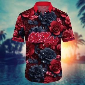 Ole Miss Rebels NCAA Flower Hawaii Shirt For Fans Ver 34