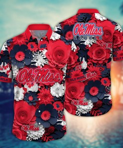 Ole Miss Rebels NCAA Flower Hawaii Shirt For Fans Ver 35