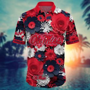 Ole Miss Rebels NCAA Flower Hawaii Shirt For Fans Ver 35